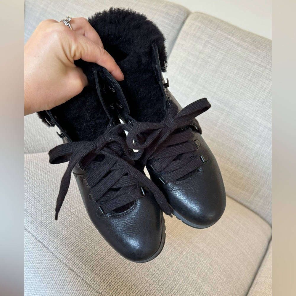 Bionic Women's Black Leather Boots Size 7.5 - Picture 9 of 10